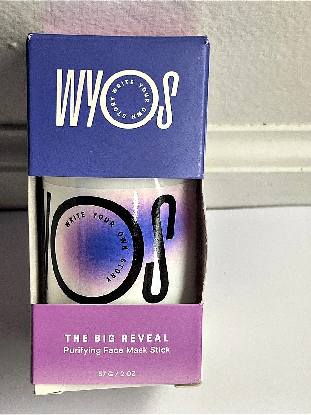 WYO'S The Big Reveal Purifying Face Mask Stick Purple & Pink NWT